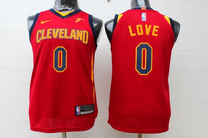 NBA Cavaliers 0 Kevin Love Red Nike Youth Jersey