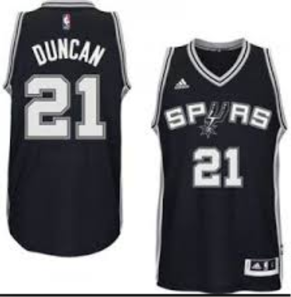 NBA Spurs 21 Tim Duncan Black Revolution 30 Men Jersey
