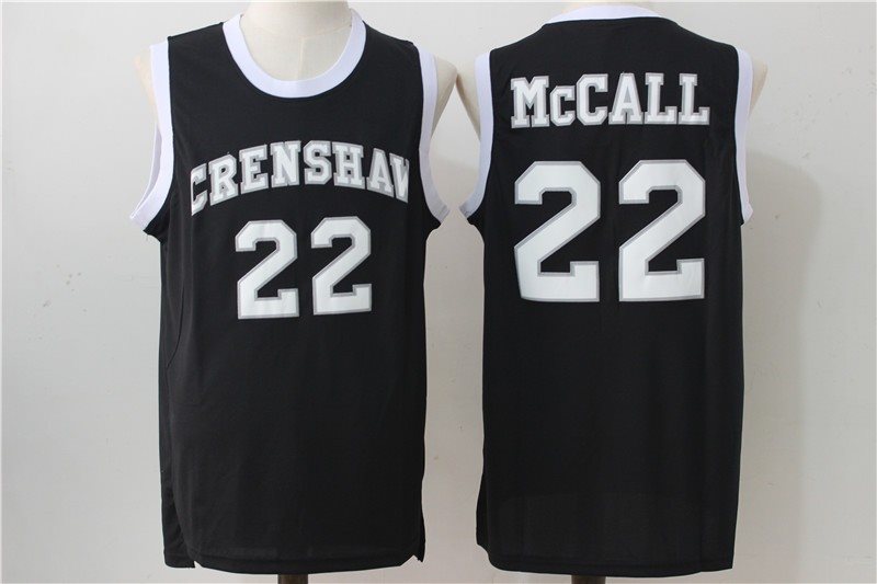 Crenshaw 22 McCall Black Stitched Movie Jersey