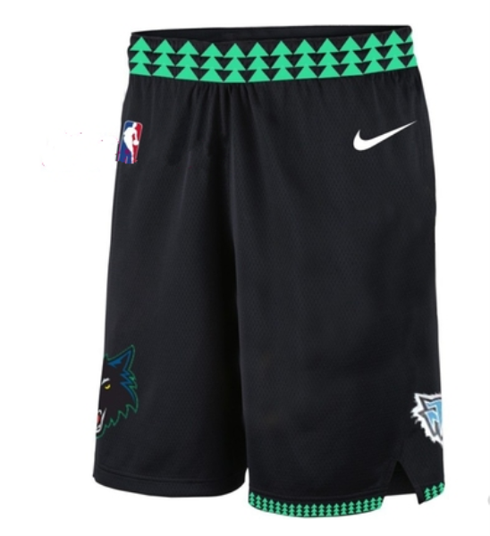 NBA Timberwolves Navy Nike Throwback Shorts