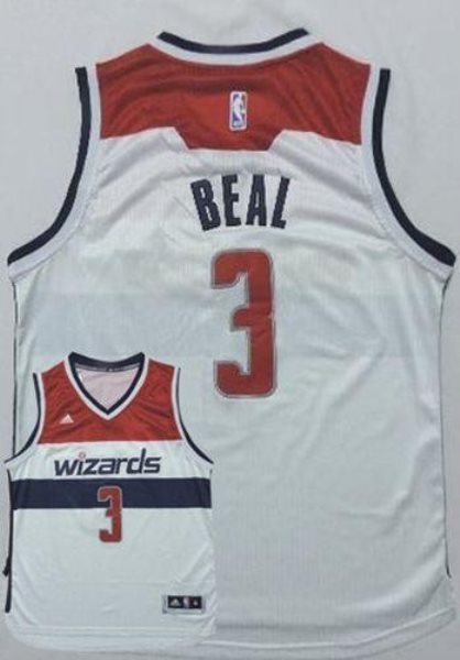 NBA Wizards 3 Bradley Beal New White Home Men Jersey