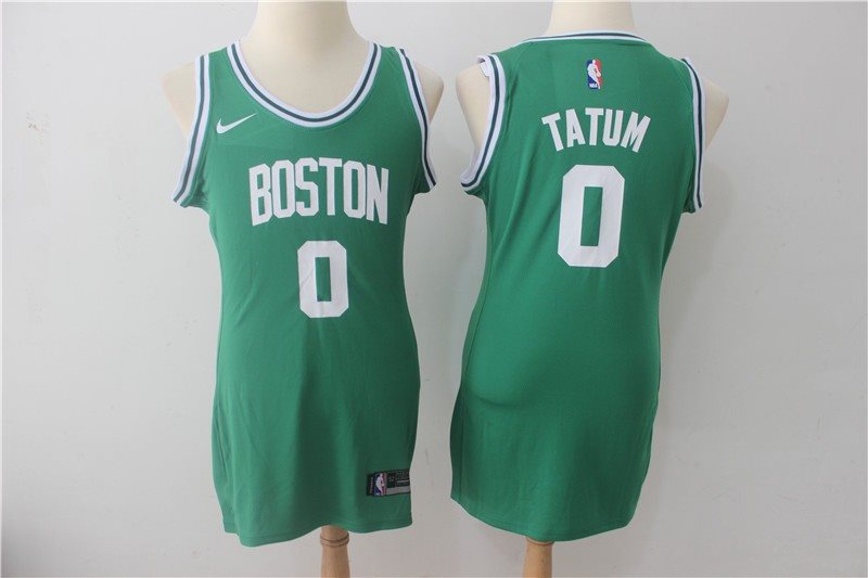 NBA Celtics 0 Jayson Tatum Green Nike Swingman Iron Women Jersey