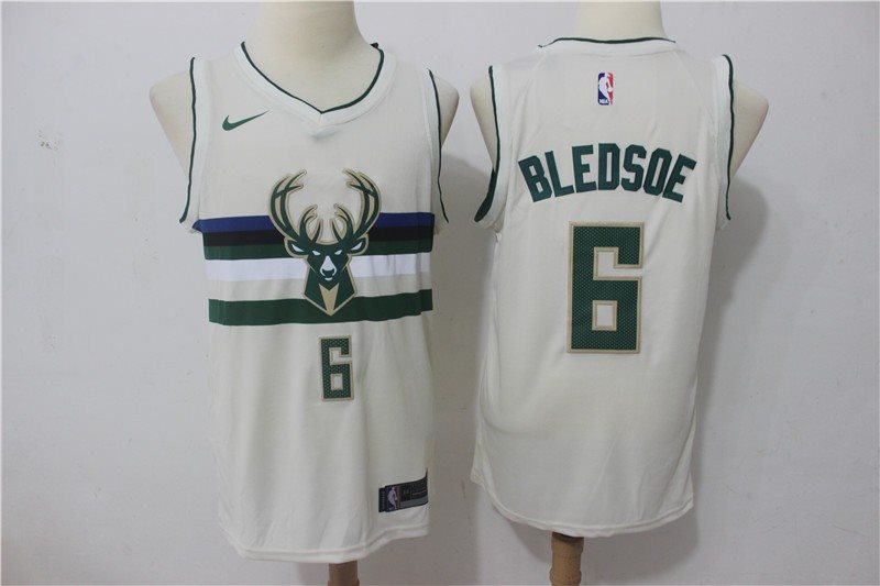 NBA Bucks 6 Eric Bledsoe Cream City Edition Nike Men Jersey