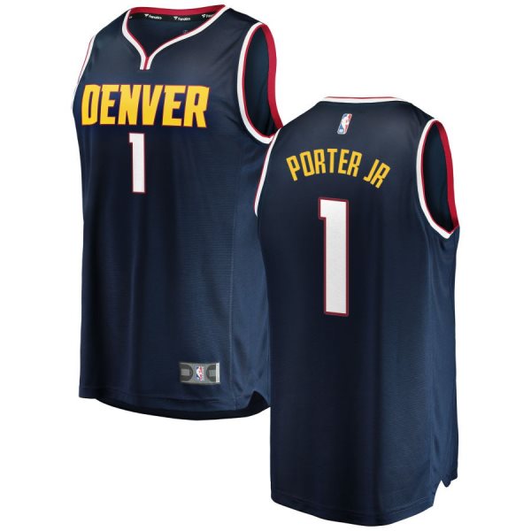NBA Nuggets 1 Michael Porter Jr. Navy Nike Swingman Men Jersey