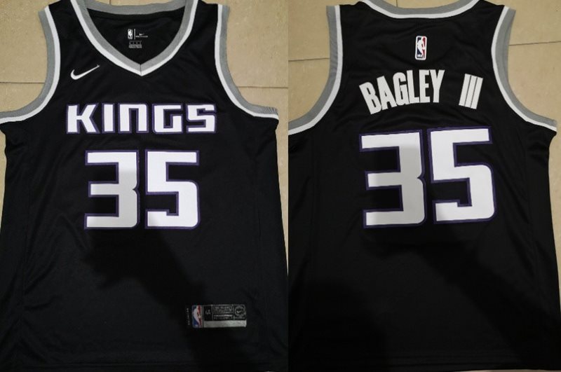 NBA Kings 35 Marvin Bagley III Black Nike Swingman Men Jersey