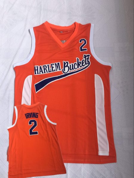 Harlem Buckets 2 Irving Orange Uncle Drew Movie Basketball Men Jersey