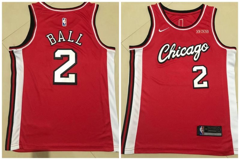 NBA Chicago Bulls 2 Ball New Men Jersey
