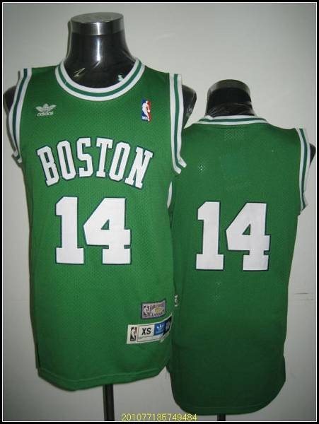 NBA Celtics 14 Bob Cousy Green Throwback Men Jersey