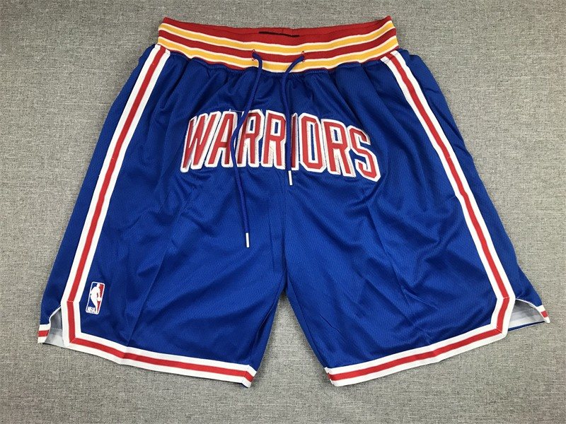 NBA Warrios Just Don Blue 75th Anniversary Blue Shorts