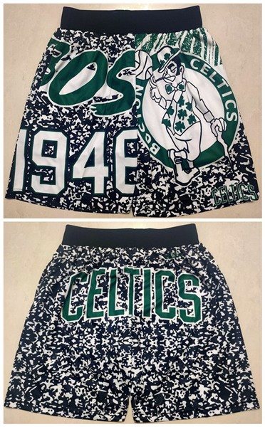 NBA Boston Celtics Black Mitchel&LNess Shorts (Run Small)
