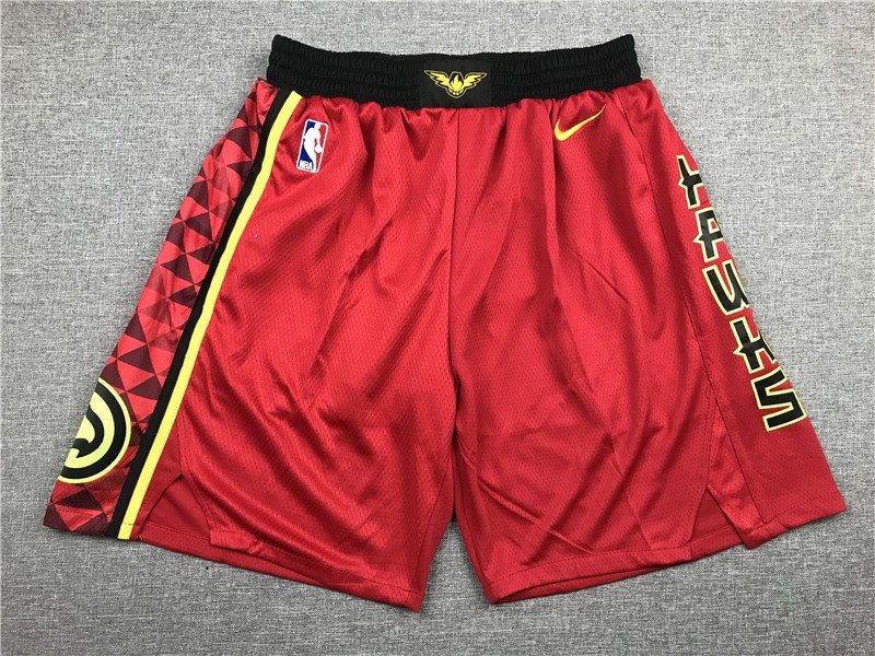 NBA Hawks Red Nike Shorts