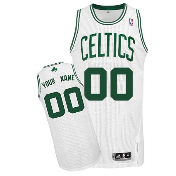 NBA Celtics White Customized Men Jersey