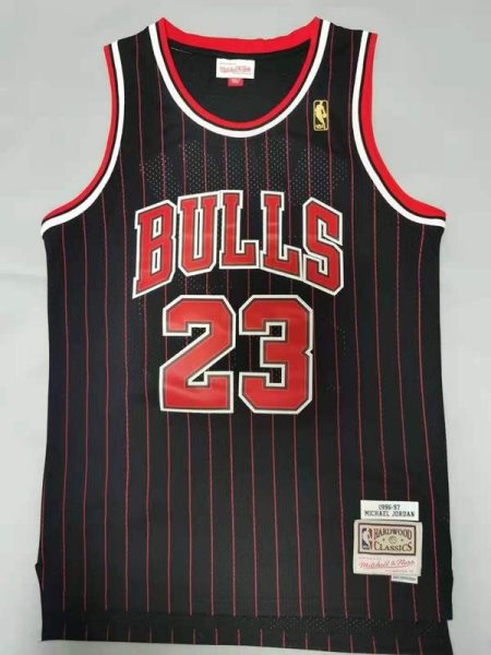 NBA Bulls 23 Jordan Gold Logo Throwback Men Jersey