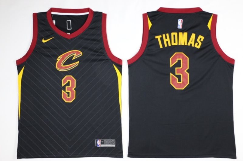 NBA Cavaliers Isaiah Thomas 2017-18 Black Nike Men Jersey
