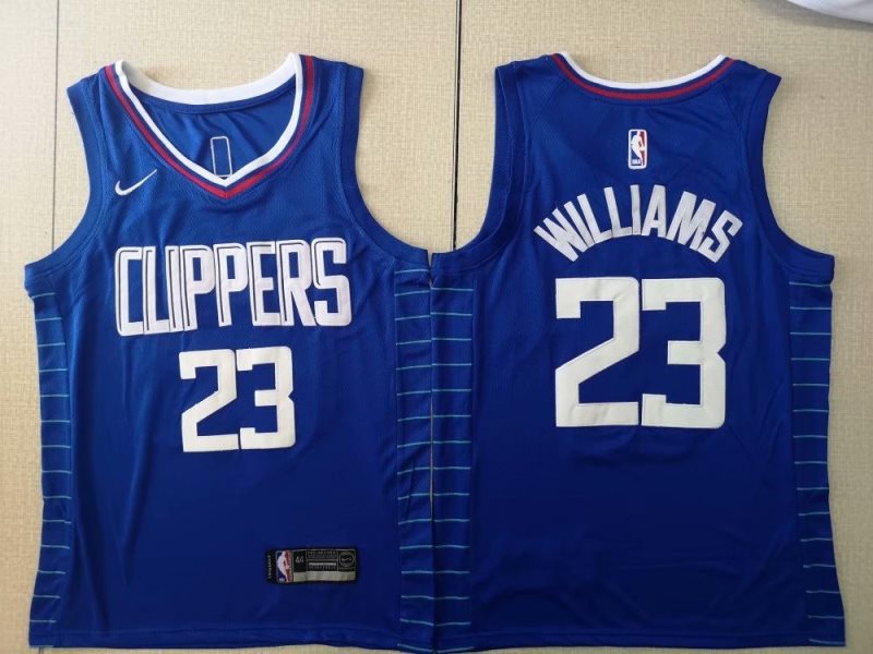 NBA Clippers 23 Lou Williams Blue Swingman Nike Men Jersey