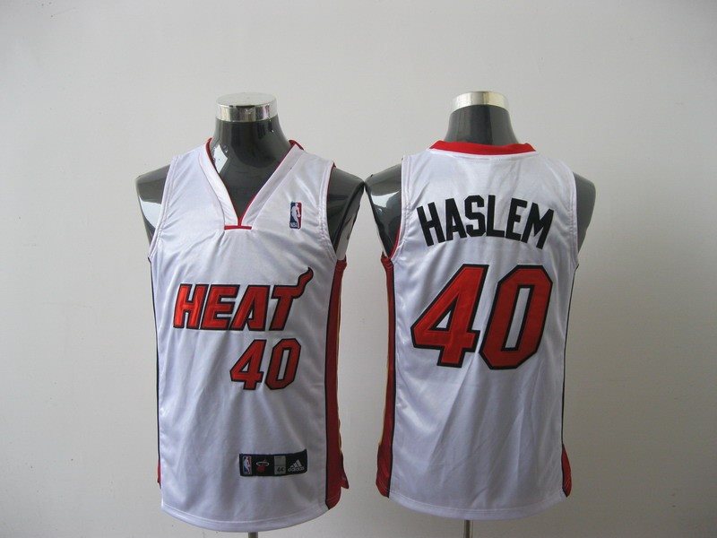 NBA Heat 40 Udonis Haslem White Men Jersey