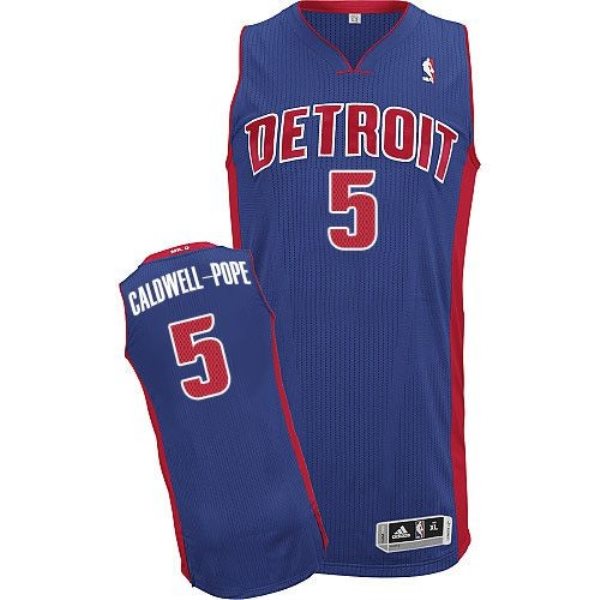 NBA Pistons 5 Kentavious Caldwell-Pope Blue Men Jersey