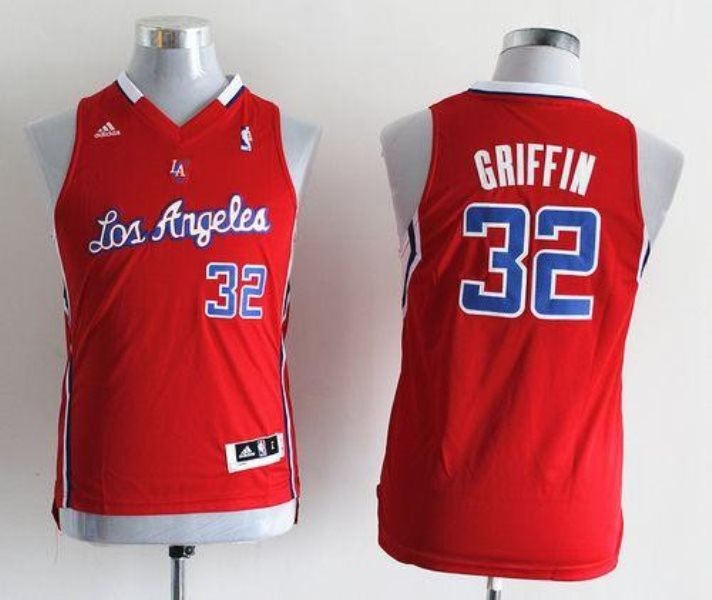 NBA Clippers 32 Blake Griffin Red Youth Jersey