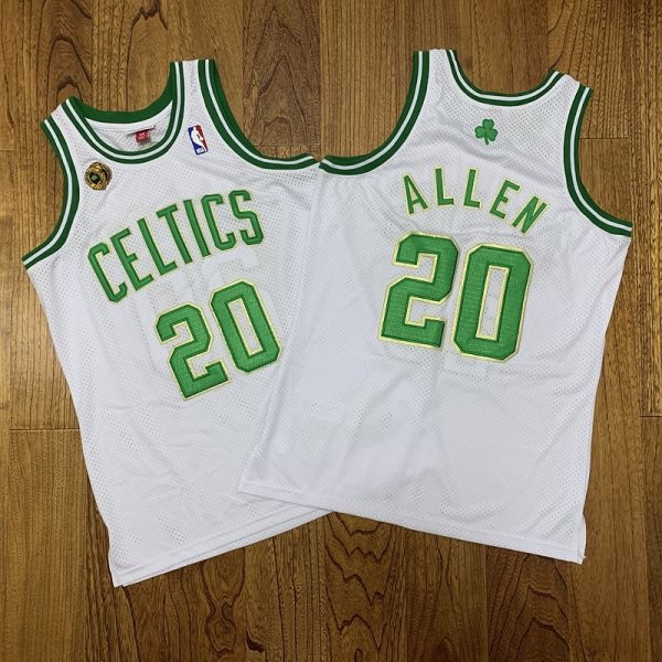 NBA Boston Celtics 20 Ray Allen 07-08 champion White Men Jersey