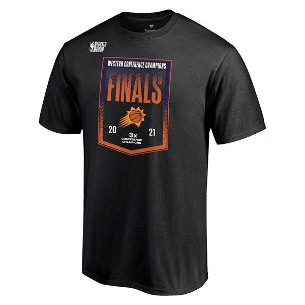 NBA Suns Black 2021 Western Conference Champions T-Shirt
