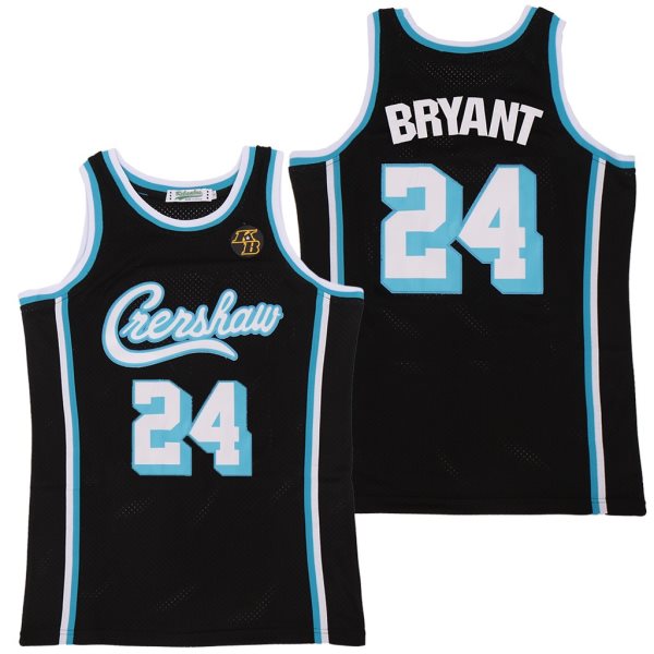 NBA LA Lakers Concept Crenshaw 24 Kobe Bryant KB Patch Men Jersey