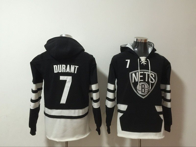 NBA Nets 7 Kevin Durant Black Hoodie Sweatshirt
