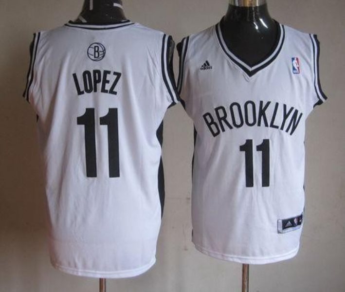 NBA Nets 11 Brook Lopez White Home Men Jersey