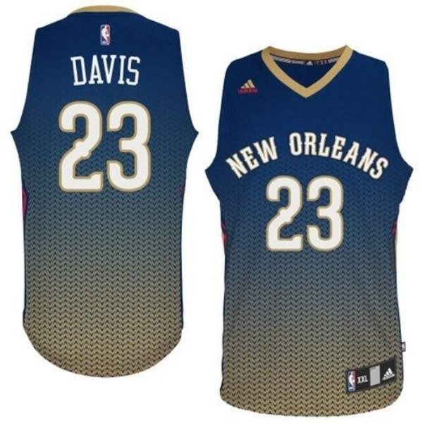 NBA Pelicans 23 Anthony Davis Navy Resonate Swingman Men Jersey