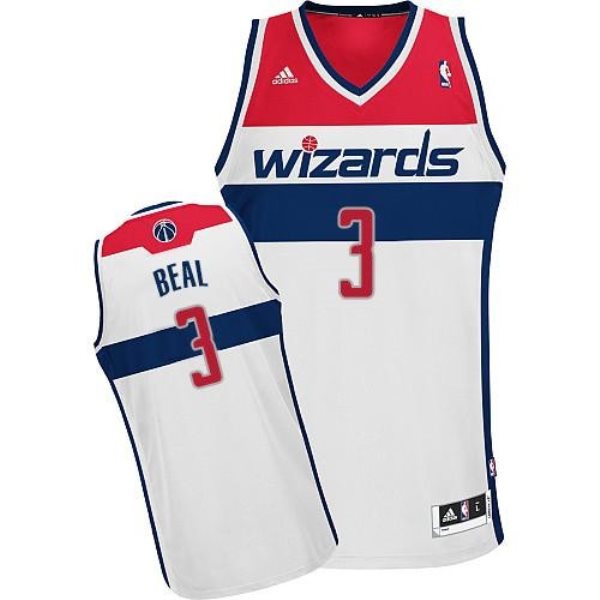 NBA Wizards 3 Bradley Beal White Revolution 30 Men Jersey