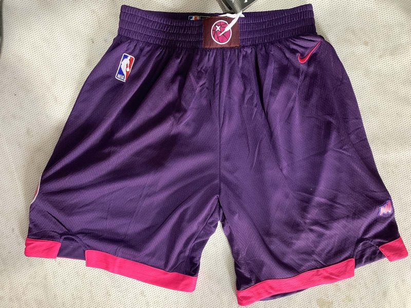 NBA Timberwolves Purple City Edition Nike Swingman Shorts