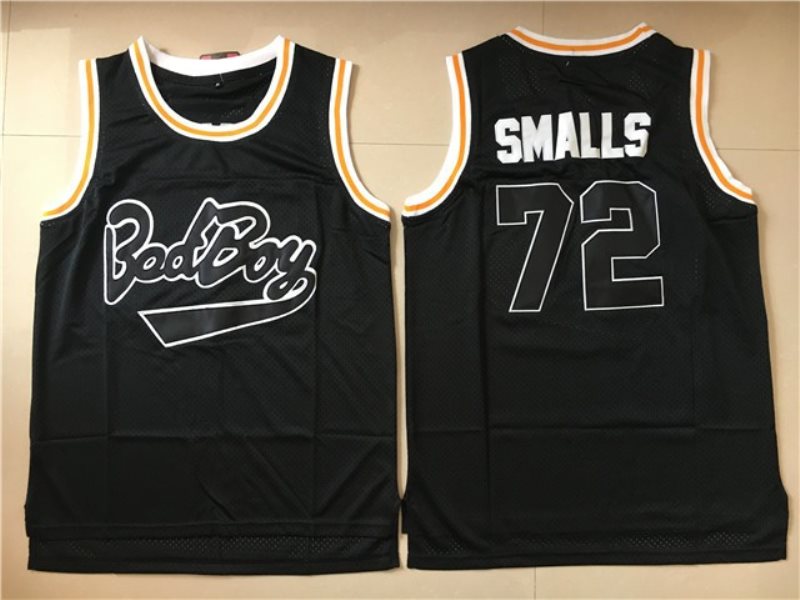 Bad Boy 72 Biggie Smalls Black Movie Basketball Jersey