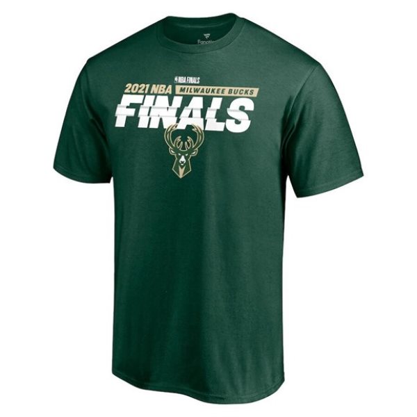 NBA Bucks Black 2021 NBA Finals T-Shirt