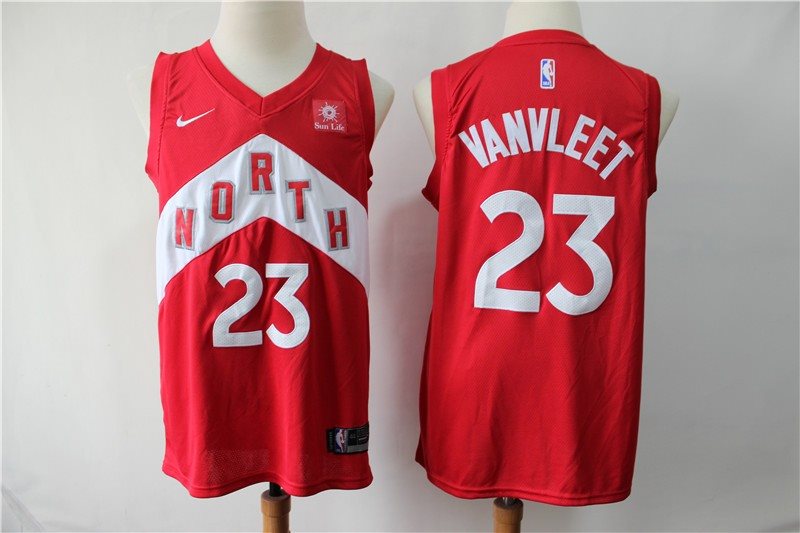 NBA Raptors 23 Fred VanVleet Red Earned Edition Men Jersey