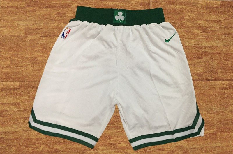 NBA Celtics White Nike Shorts