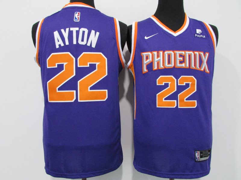 NBA Suns 22 Deandre Ayton Blue 2021 New Men Jersey