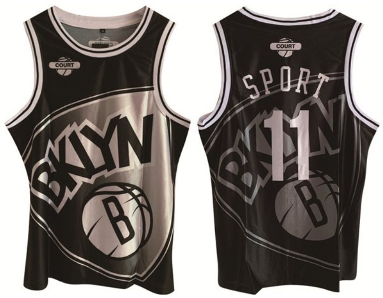 NBA Brooklyn Nets 11 Kyrie Irving Black Print Men Jersey