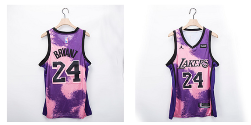 NBA Lakers 24 Kobe Purple Fashion Men Jersey