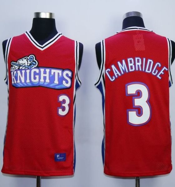 Like Mike Movie Los Angeles Knights 3 Calvin Cambridge Red Stitched Basketball Jersey