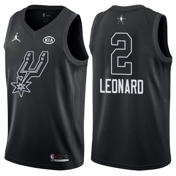 NBA Spurs 2 Kawhi Leonard 2018 All-Star Black Swingman Men Jersey