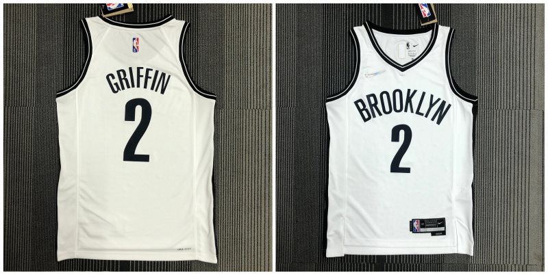 NBA Brooklyn Nets 2 Griffin 75th Anniversary Men Jersey