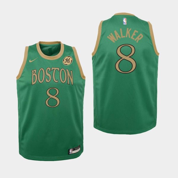 NBA Celtics 8 Kemba Walker Green City Edition Nike Men Jersey