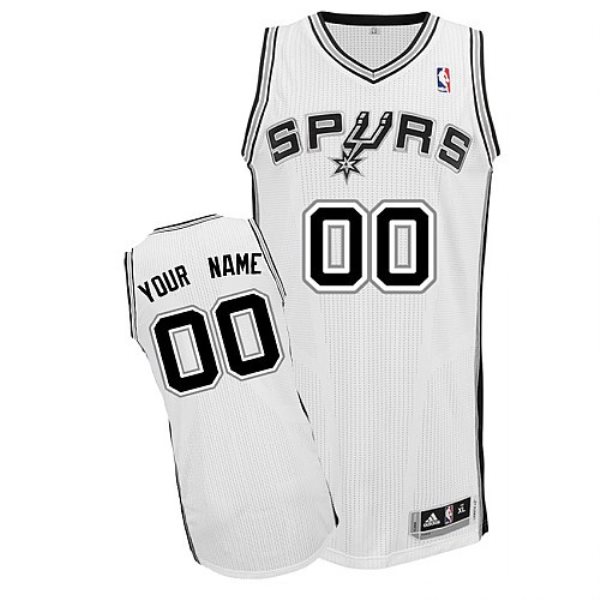 NBA Spurs White Customized Men Jersey