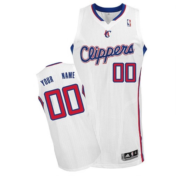 NBA Clippers White Customized Men Jersey