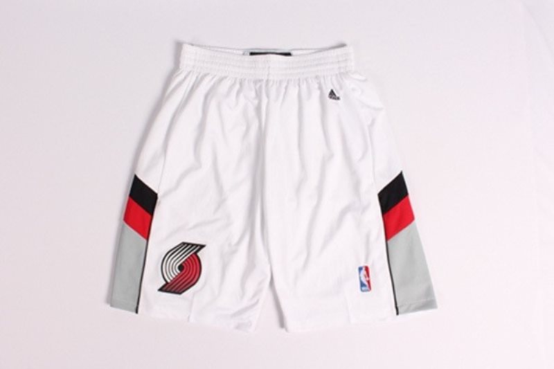 NBA Blazers White Shorts