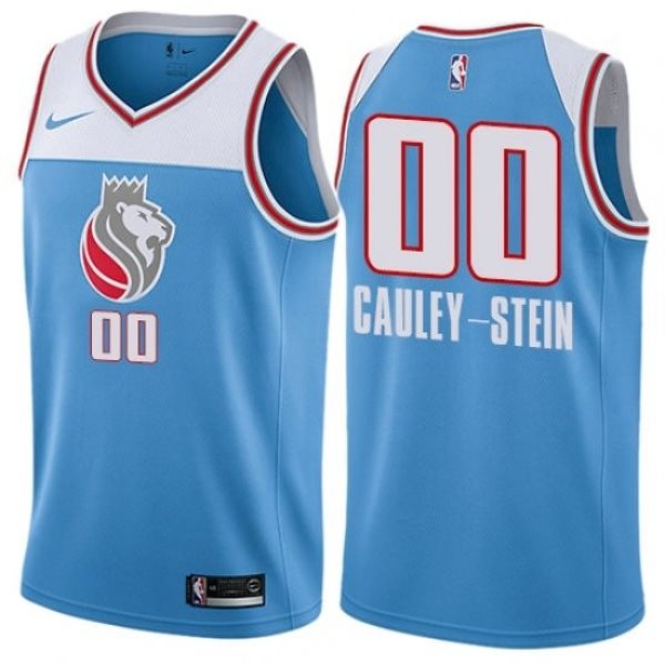 NBA Kings 00 Willie Cauley-Stein Light Blue City Edition Nike Men Jersey