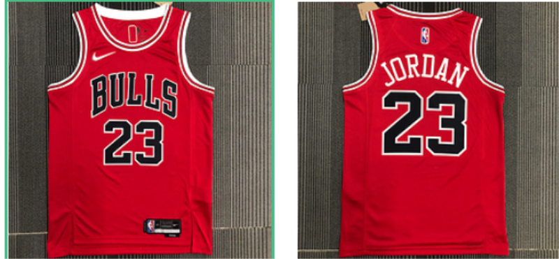 NBA Bulls 23 Jordan Red Men Jersey