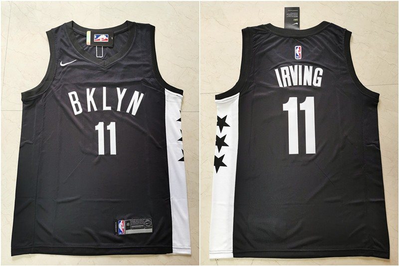 NBA Brooklyn Nets 11 Kyrie Irving 2019 New Black Nike Men Jersey
