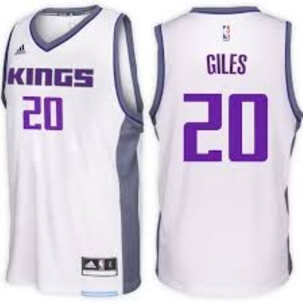 Adidas Sacramento Kings 20 Harry Giles White 2017 NBA Draft Men Jersey