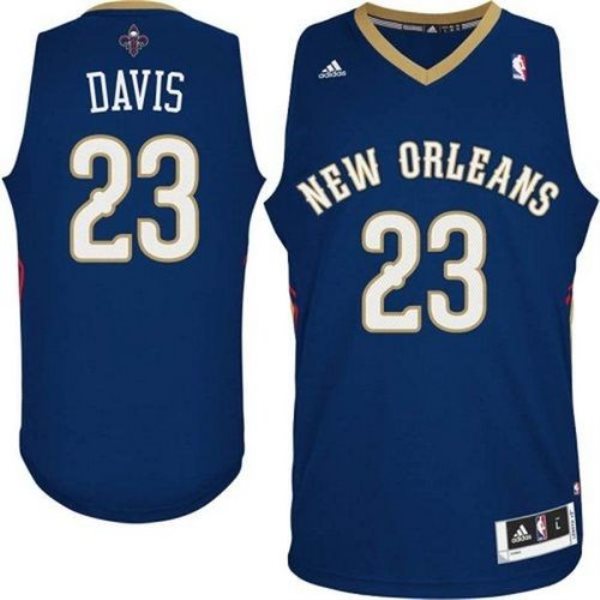 NBA Pelicans 23 Anthony Davis Navy Revolution 30 Men Jersey