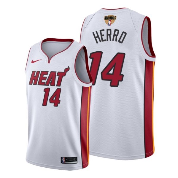 NBA Heat 14 Tyler Herro White 2020 Finals Bound Association Edition Men Jersey